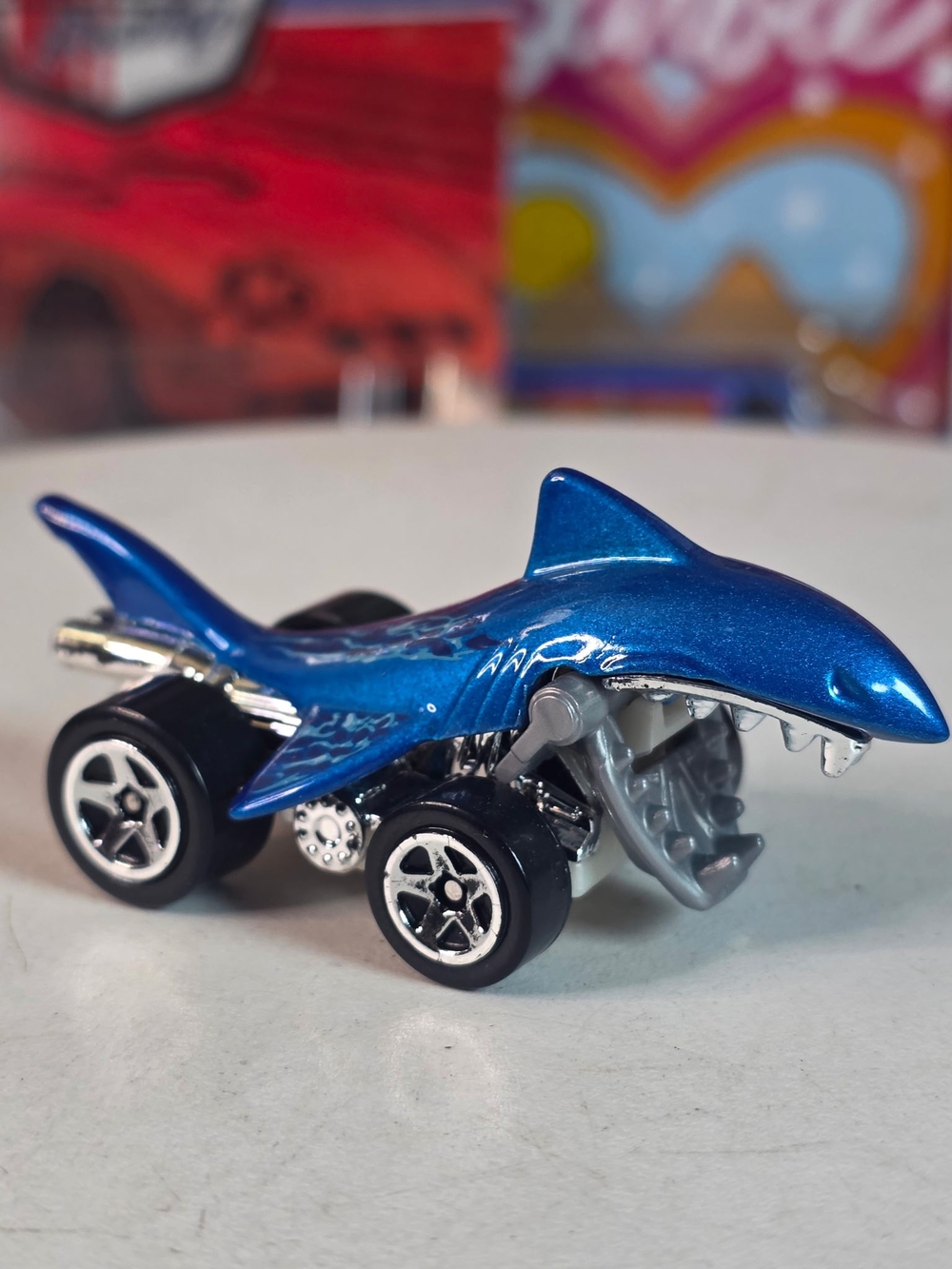 Hot Wheels Shark Bite Blue DHP30 Let's Race 5-Pack Exclusive Loose